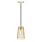 Designers Fountain Liana 60 Watt 1-Light Brushed Gold Glam Pendant Light with Wire Cage Shade D328M-6PA-BG - alternate 5